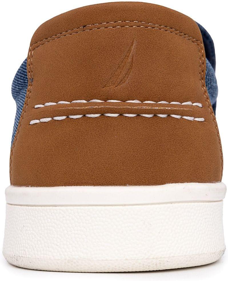 imageNautica Mens SlipOn Loafers Casual Moc Toe Sneakers Boat Shoes Slipper for Men Lightweight amp Comfortable DerwinBlue Denim