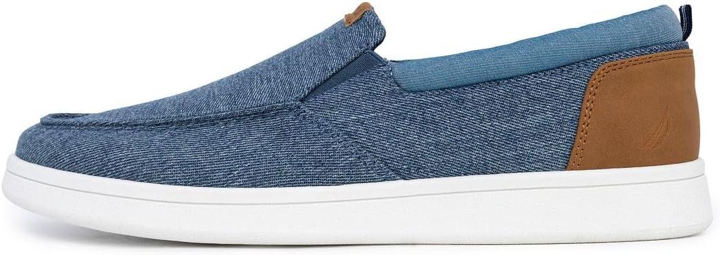 imageNautica Mens SlipOn Loafers Casual Moc Toe Sneakers Boat Shoes Slipper for Men Lightweight amp Comfortable DerwinBlue Denimpatro