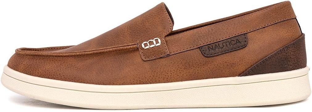 imageNautica Mens SlipOn Loafers Casual Moc Toe Sneakers Boat Shoes Slipper for Men Lightweight amp Comfortable DerwinBrown