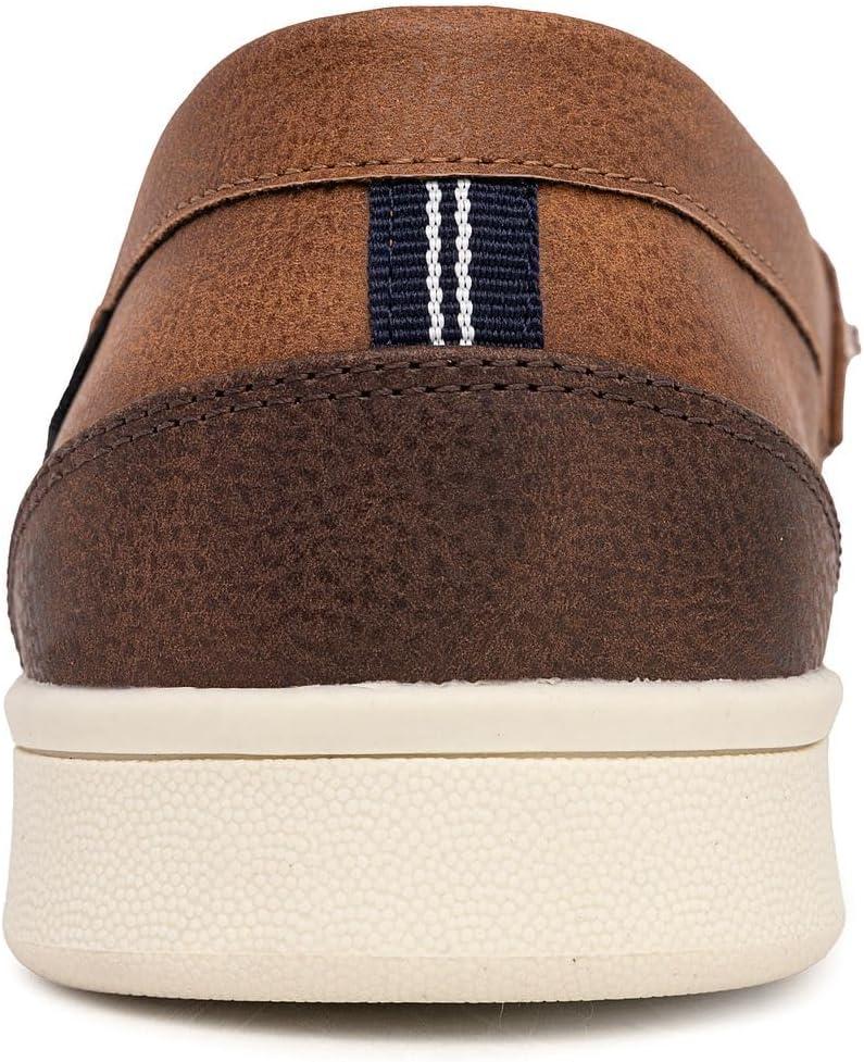 imageNautica Mens SlipOn Loafers Casual Moc Toe Sneakers Boat Shoes Slipper for Men Lightweight amp Comfortable DerwinBrown