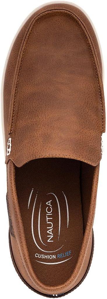 imageNautica Mens SlipOn Loafers Casual Moc Toe Sneakers Boat Shoes Slipper for Men Lightweight amp Comfortable DerwinBrown