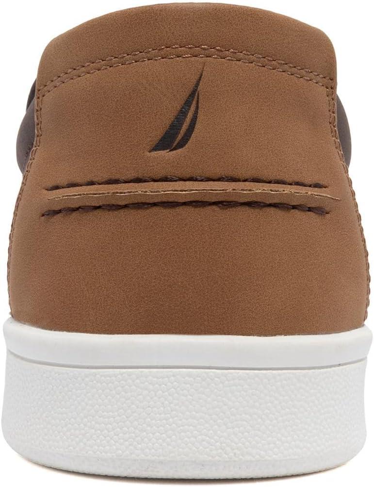 imageNautica Mens SlipOn Loafers Casual Moc Toe Sneakers Boat Shoes Slipper for Men Lightweight amp Comfortable DerwinBrownBrown