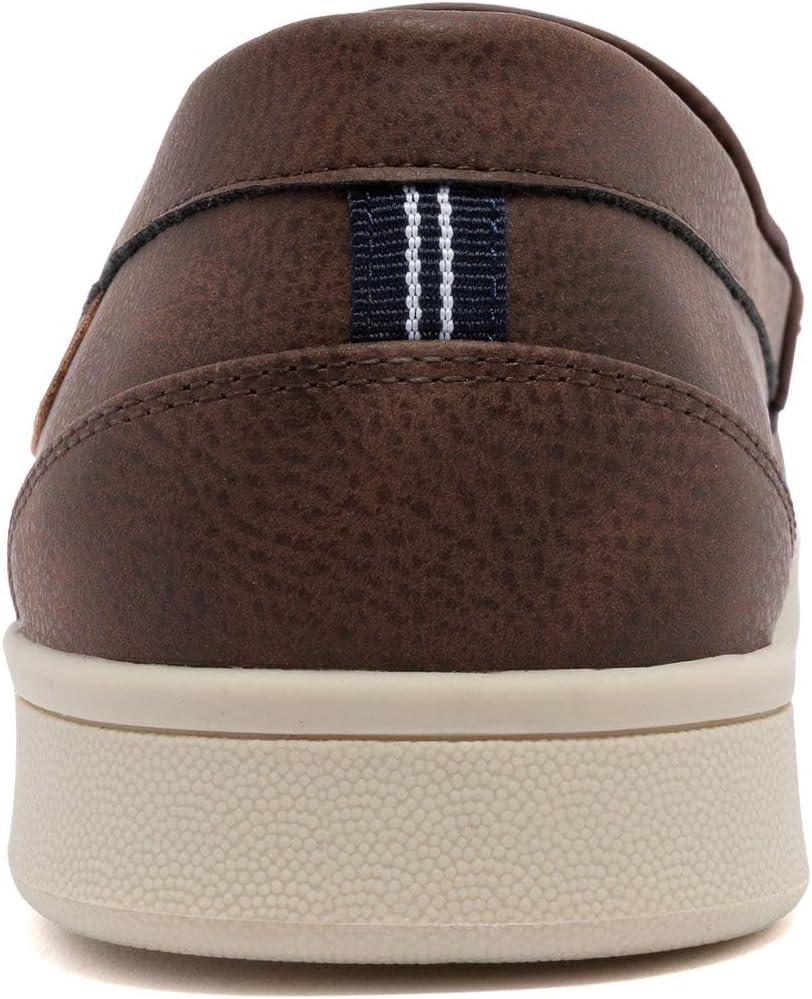 imageNautica Mens SlipOn Loafers Casual Moc Toe Sneakers Boat Shoes Slipper for Men Lightweight amp Comfortable DerwinChocolate