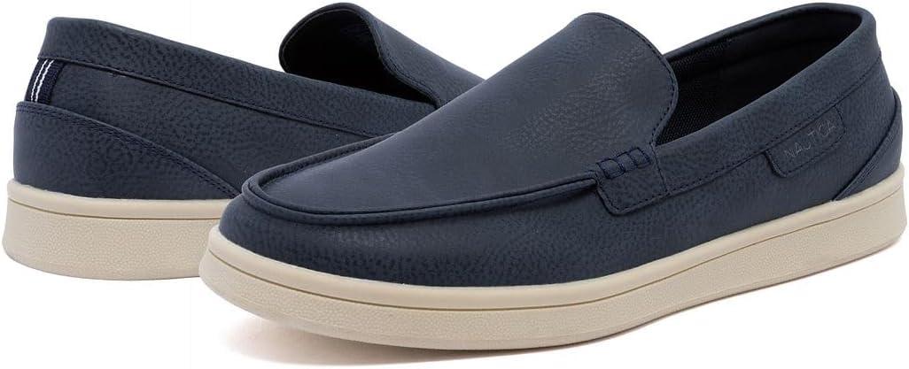 imageNautica Mens SlipOn Loafers Casual Moc Toe Sneakers Boat Shoes Slipper for Men Lightweight amp Comfortable DerwinNavy