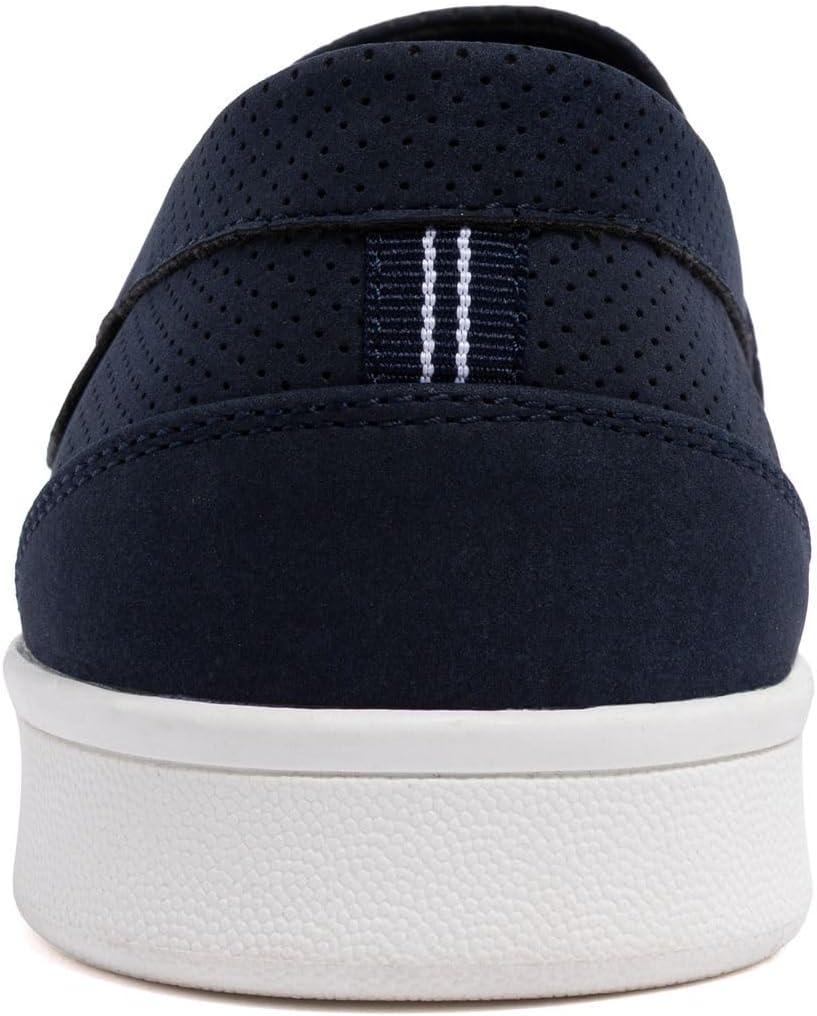 imageNautica Mens SlipOn Loafers Casual Moc Toe Sneakers Boat Shoes Slipper for Men Lightweight amp Comfortable DerwinNavy Perforated