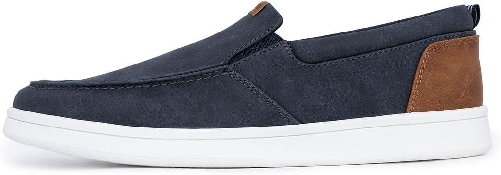imageNautica Mens SlipOn Loafers Casual Moc Toe Sneakers Boat Shoes Slipper for Men Lightweight amp Comfortable DerwinNavy Smoothpatro