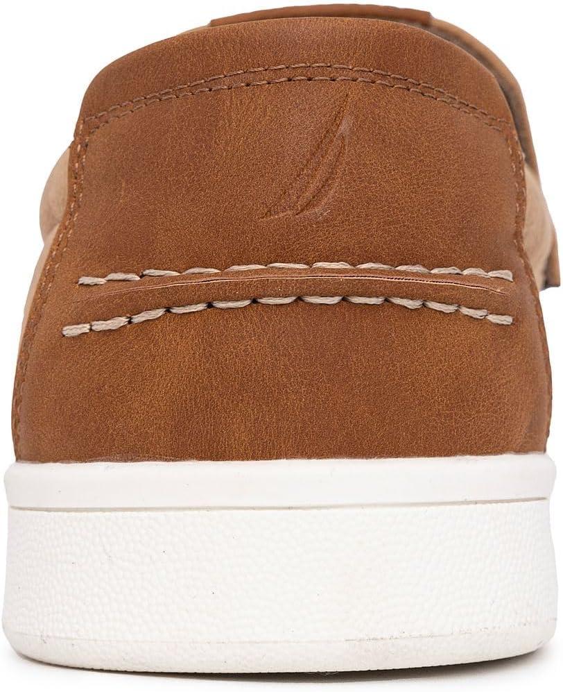 imageNautica Mens SlipOn Loafers Casual Moc Toe Sneakers Boat Shoes Slipper for Men Lightweight amp Comfortable DerwinTan Smooth