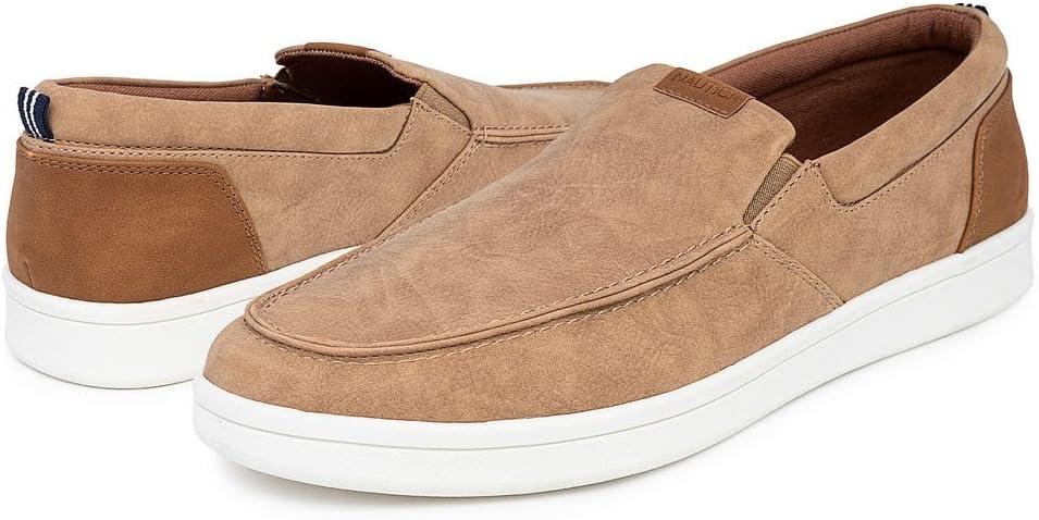 imageNautica Mens SlipOn Loafers Casual Moc Toe Sneakers Boat Shoes Slipper for Men Lightweight amp Comfortable DerwinTan Smoothpatro