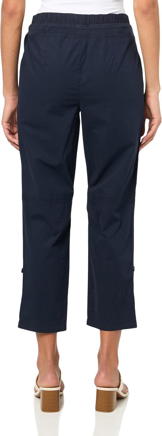 imageNautica Womens Cotton Poplin Caspian Utility PantNight Sky
