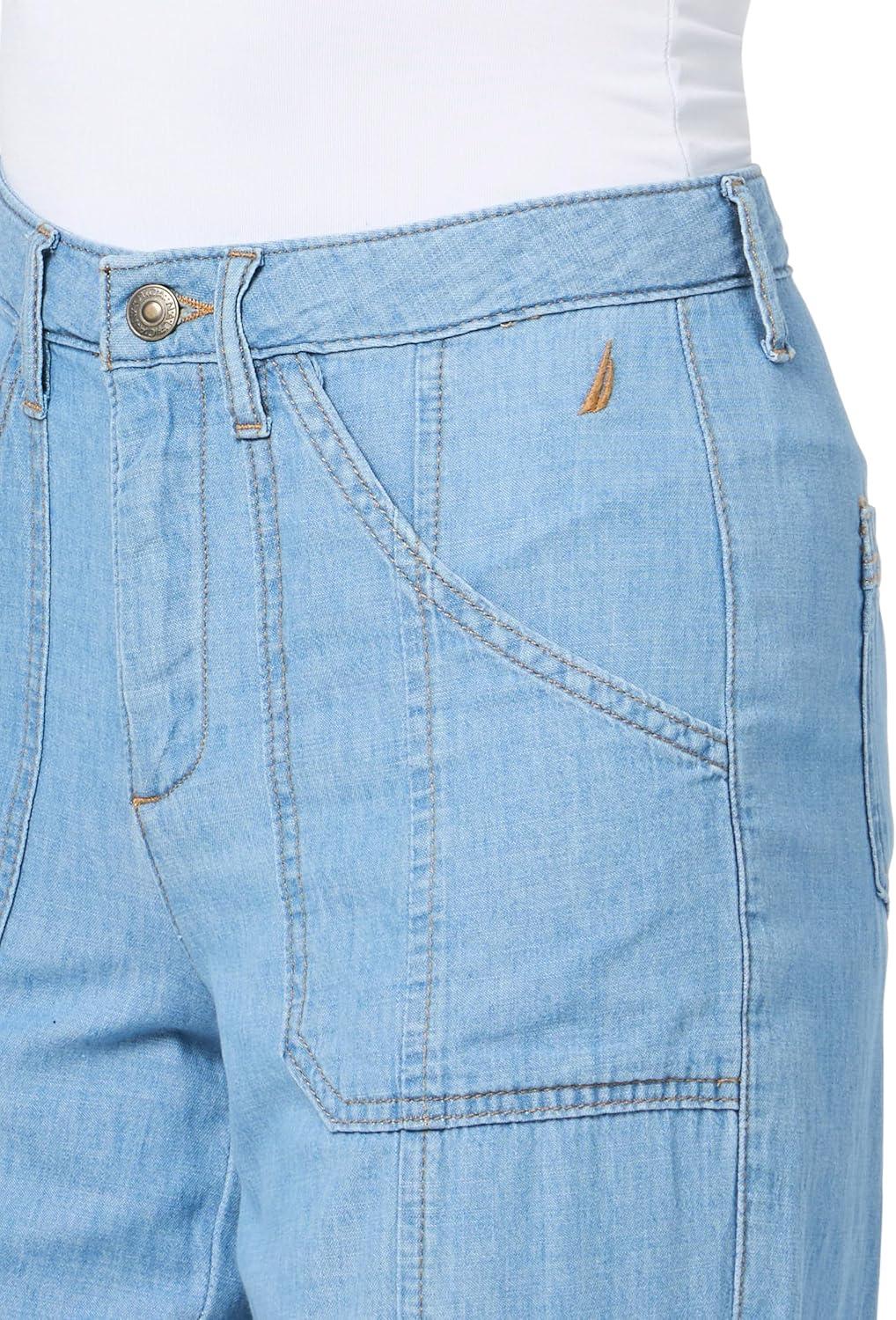 imageNautica Womens Jean Denim Wide Leg JeanLucia Wash