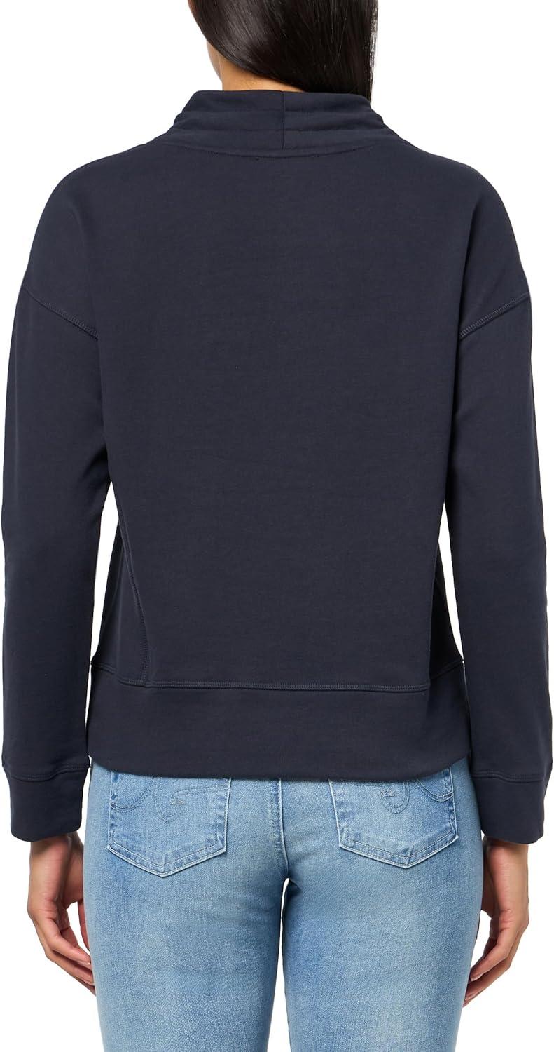 imageNautica Womens Long Sleeve Mock Neck Pullover SweatshirtNight Sky