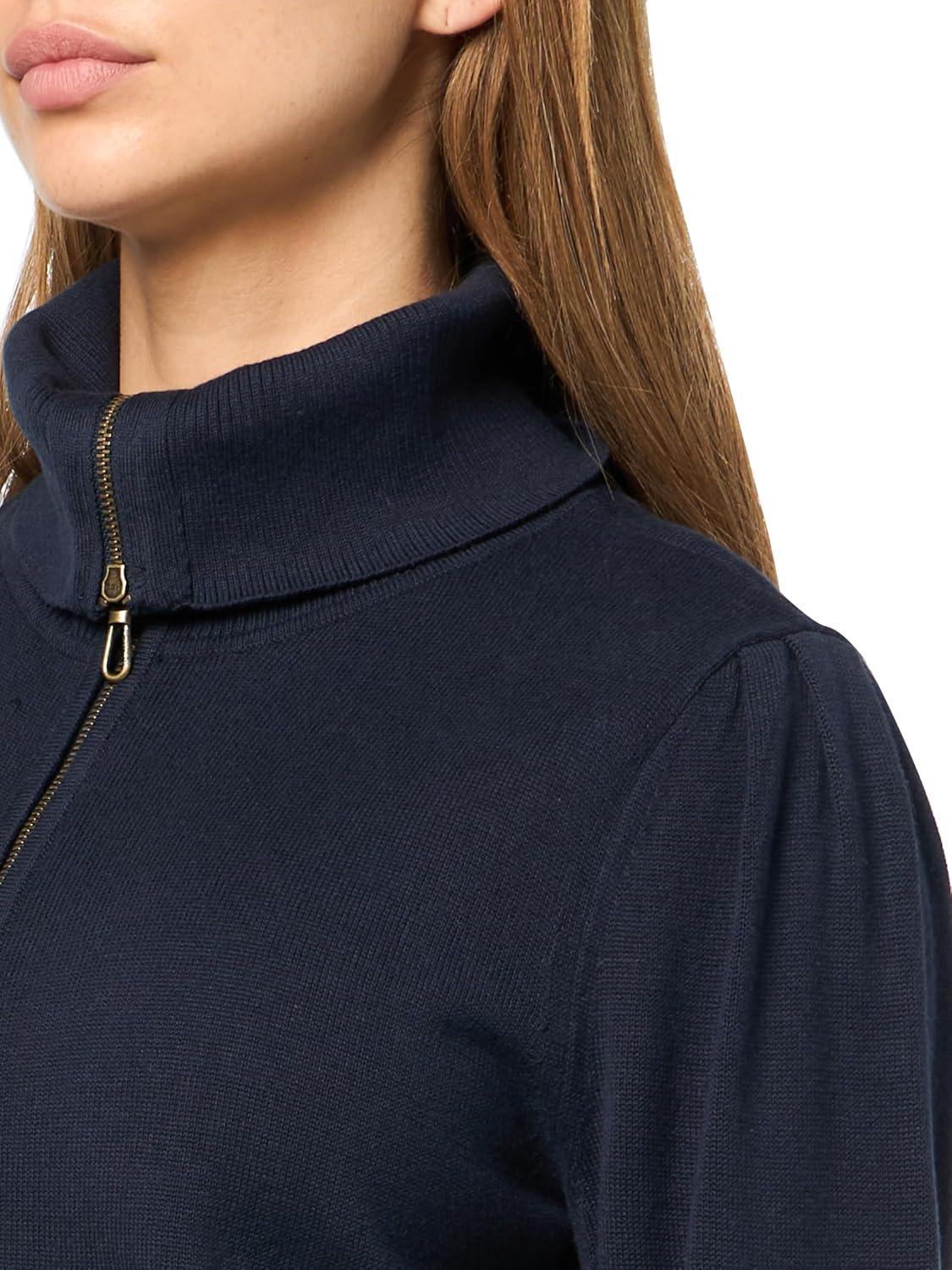 imageNautica Womens Long Sleeve Zip Front Cardigan Sweater JacketNight Sky