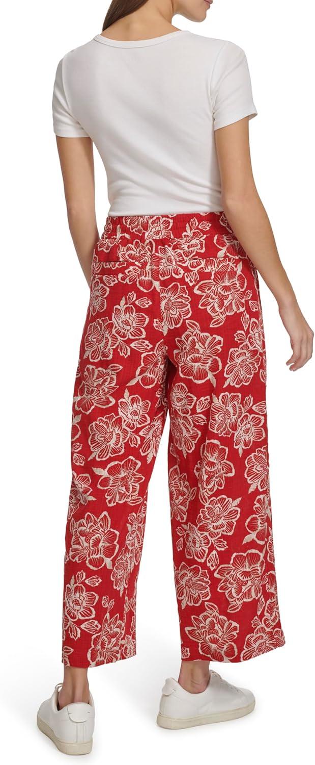 imageNautica Womens Pull on Pant Floral Print Pullon PantsSamba Multi