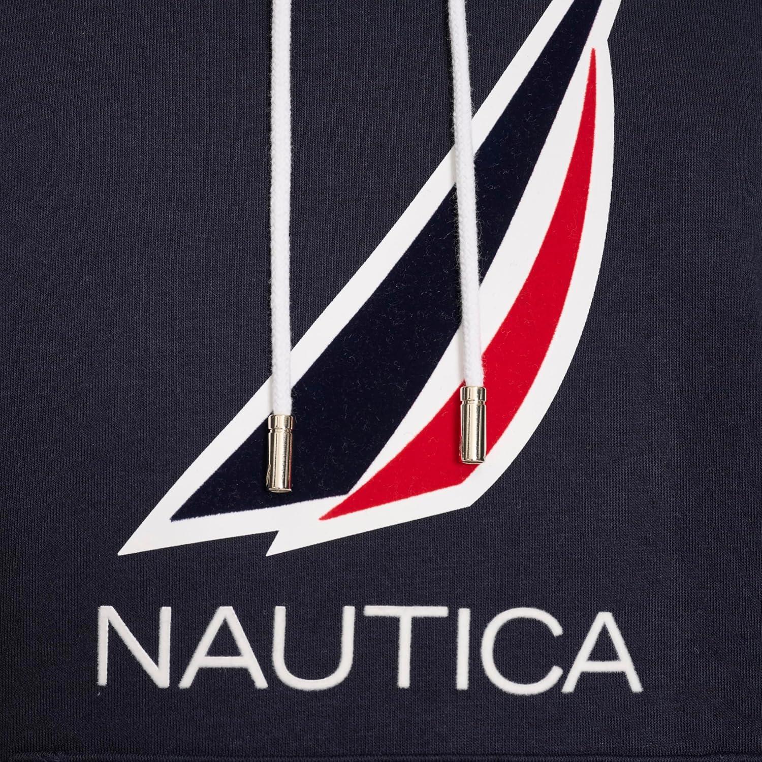 imageNautica Womens Pullover Logo Hoodie SweatshirtNight Sky