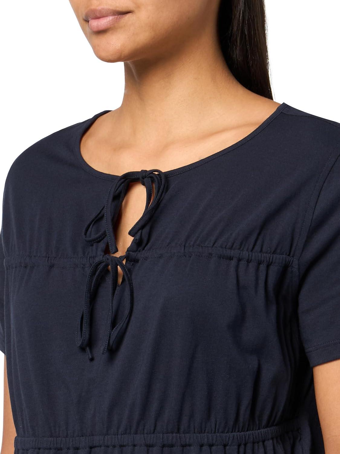 imageNautica Womens Short Sleeve Tie Front Knit TopNight Sky