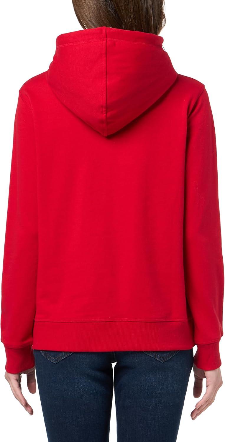 imageNautica Womens Solid Hoodie Pullover SweatshirtHaute Red