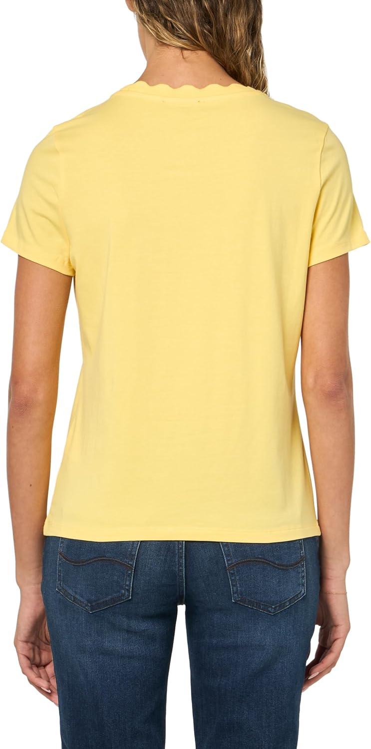 imageNautica Womens Solid Short Sleeve Crew Neckline TShirtSnapdragon