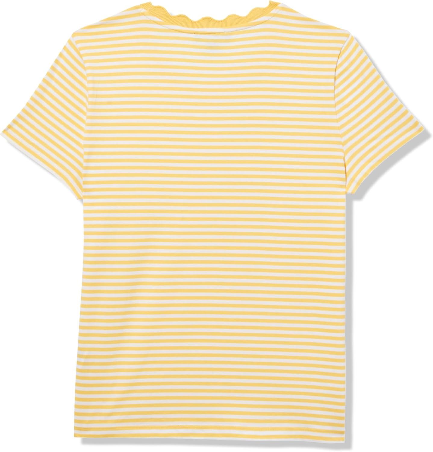 imageNautica Womens Solid Short Sleeve Crew Neckline TShirtSnapdragonIvory