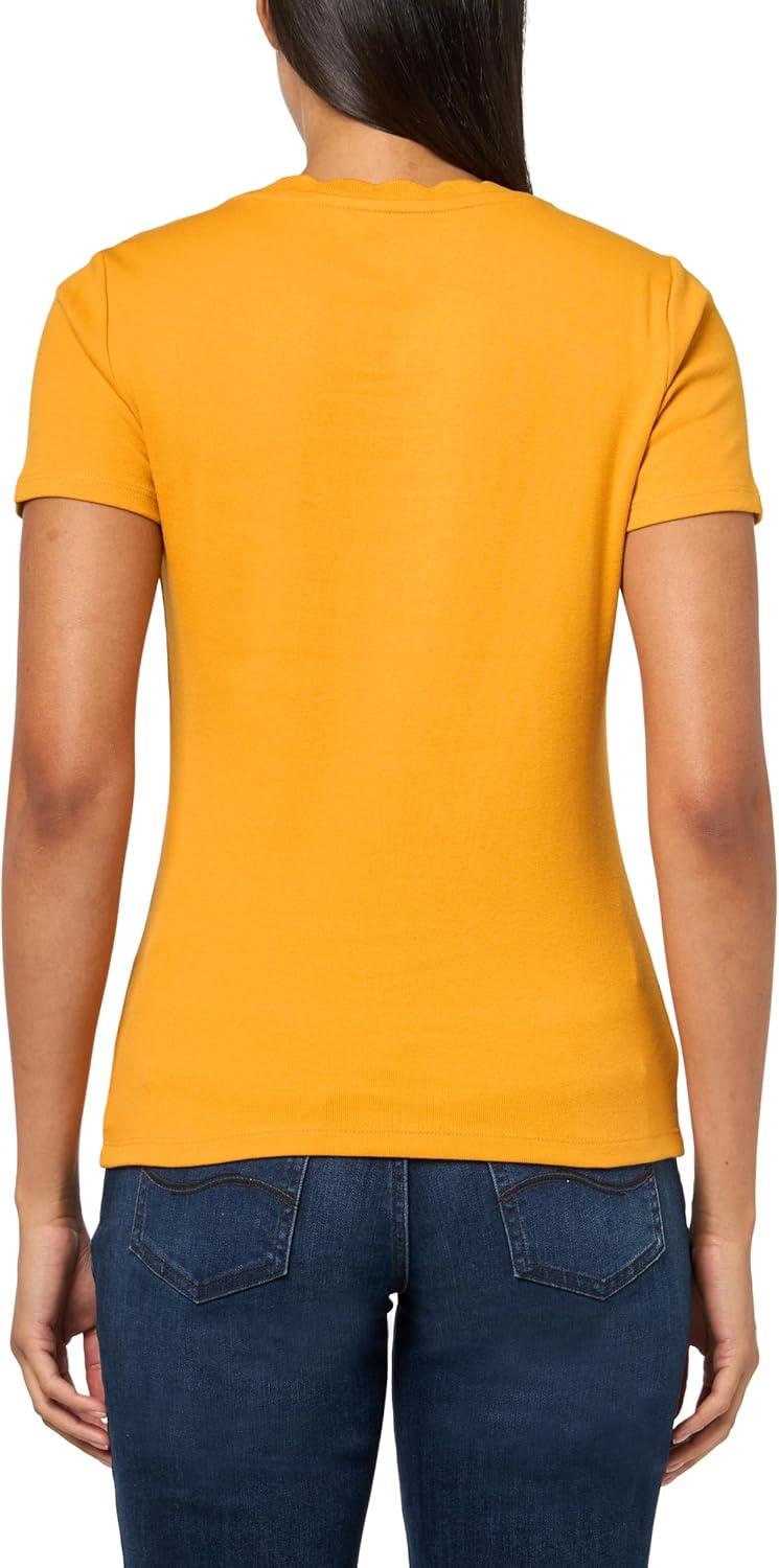 imageNautica Womens Solid Short Sleeve Crew Neckline TShirtSunflower