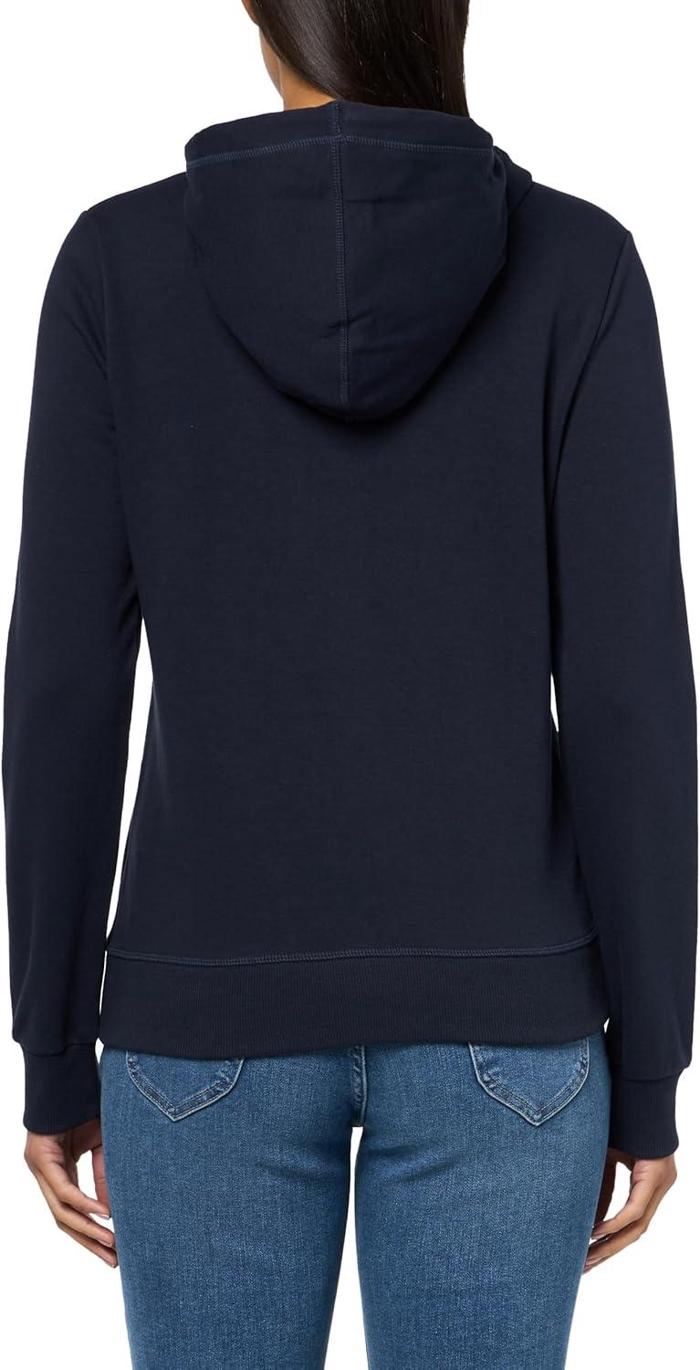 imageNautica Womens Solid Zipper Long Sleeve Hoodie SweatshirtNight Sky
