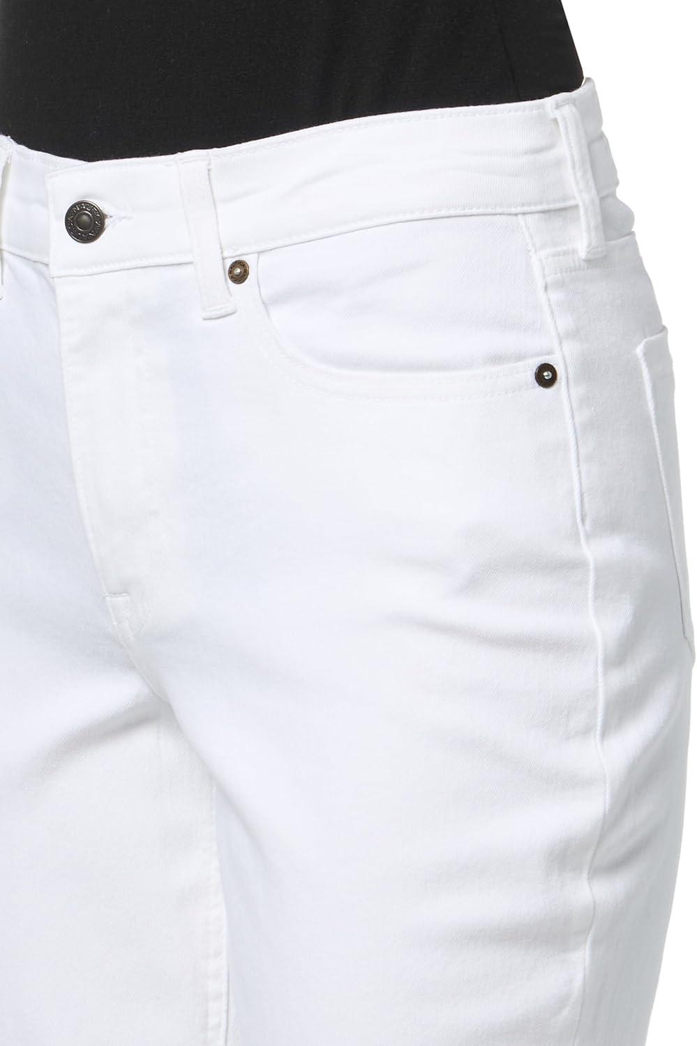 imageNautica Womens Straight Ankle Denim Mid Rise Relaxed JeanWhite