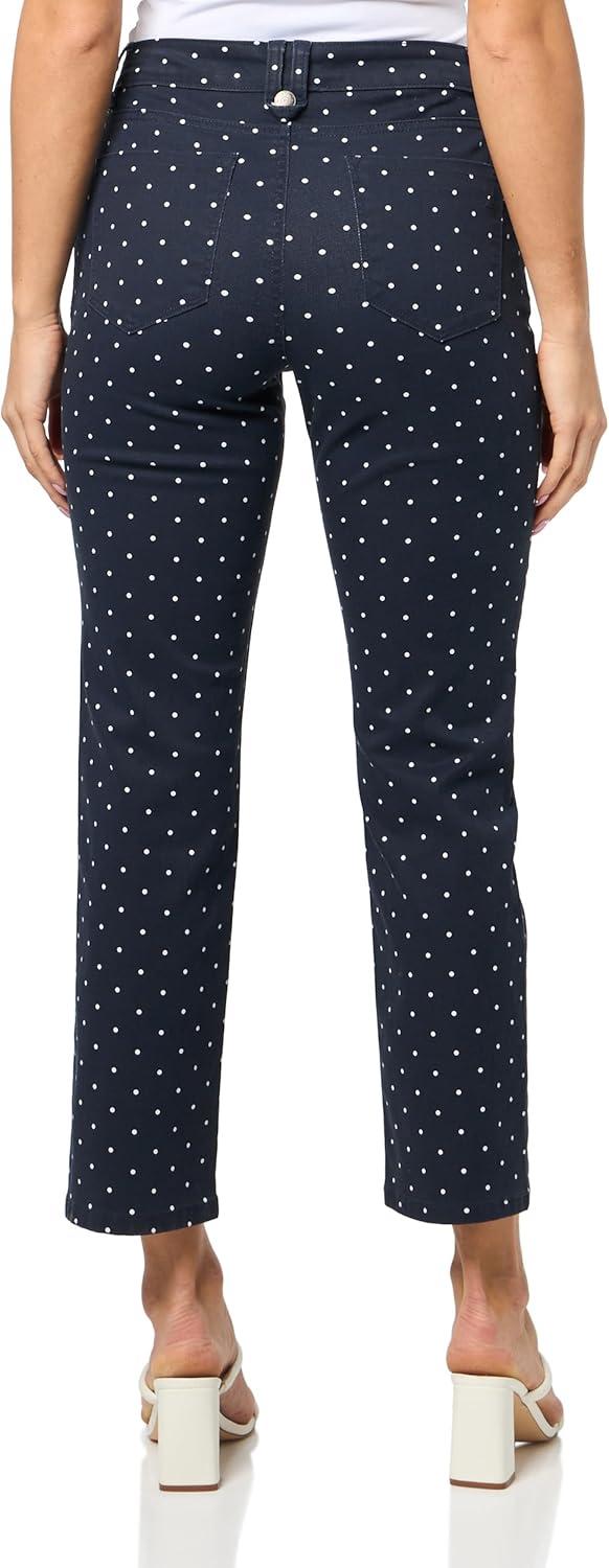 imageNautica Womens Straight Ankle Paisley Bay Straight Ankle PantsNight SkyBright White