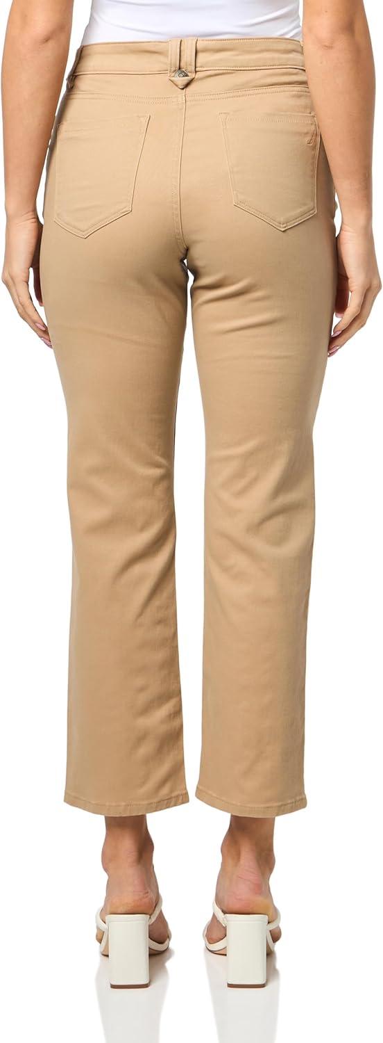 imageNautica Womens Straight Ankle Paisley Bay Straight Ankle PantsTannin