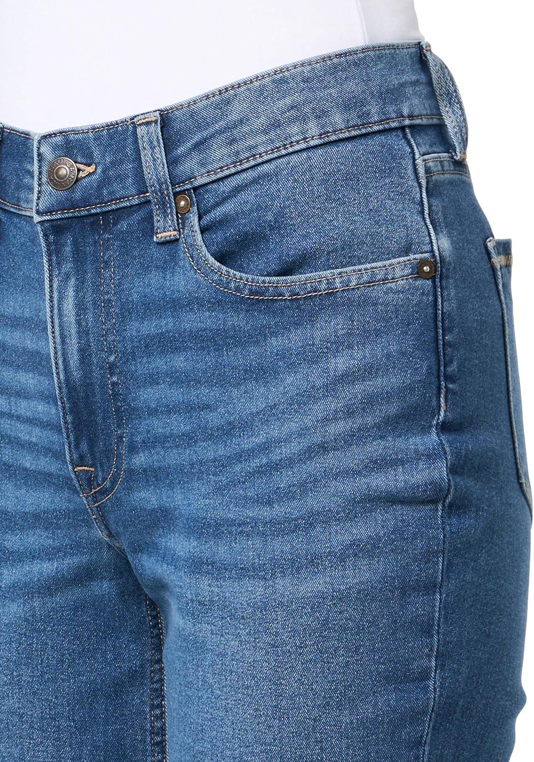 imageNautica Womens Straight Leg Denim Mid Rise JeanRetro Blue