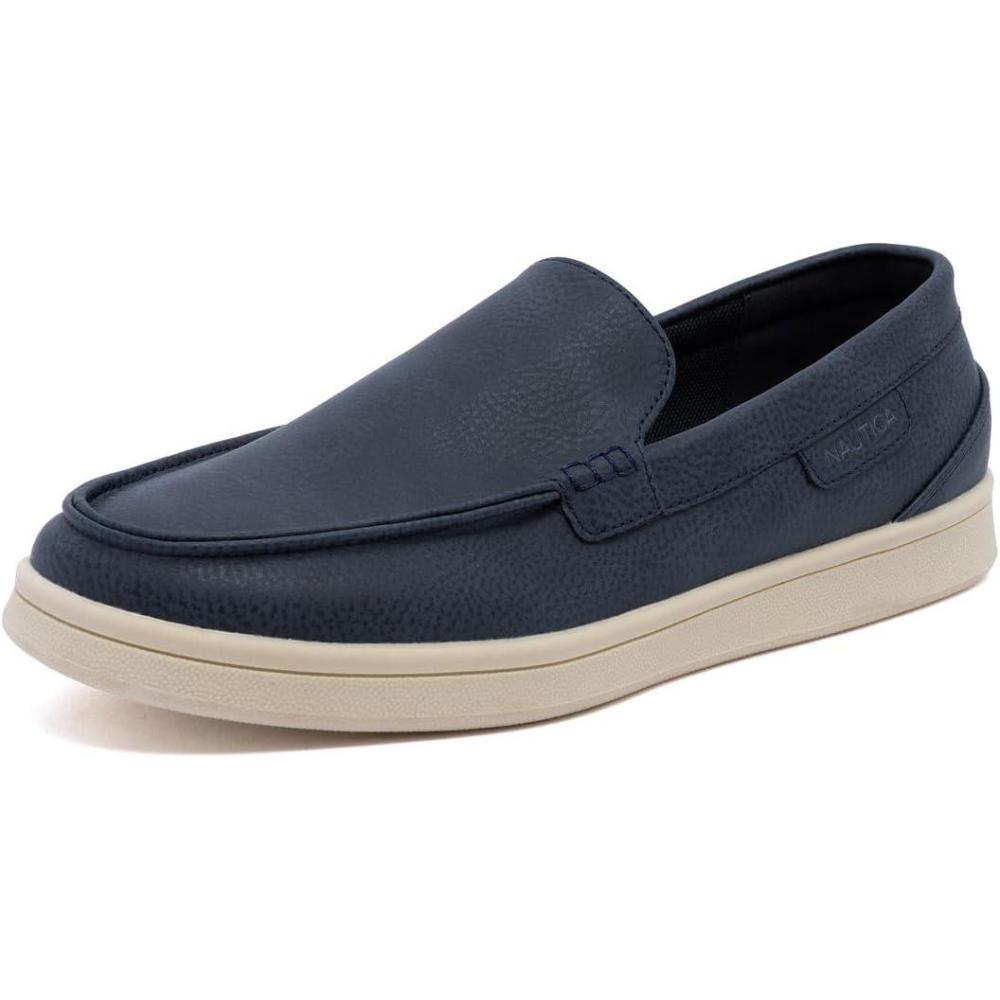 imageNautica Mens SlipOn Loafers Casual Moc Toe Sneakers Boat Shoes Slipper for Men Lightweight amp Comfortable DerwinNavy