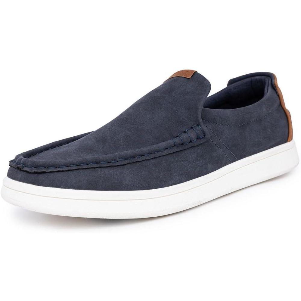imageNautica Mens SlipOn Loafers Casual Moc Toe Sneakers Boat Shoes Slipper for Men Lightweight amp Comfortable DerwinNavy Smooth