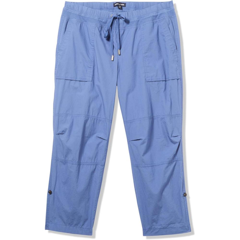 imageNautica Womens Cotton Poplin Caspian Utility PantHarbor Blue