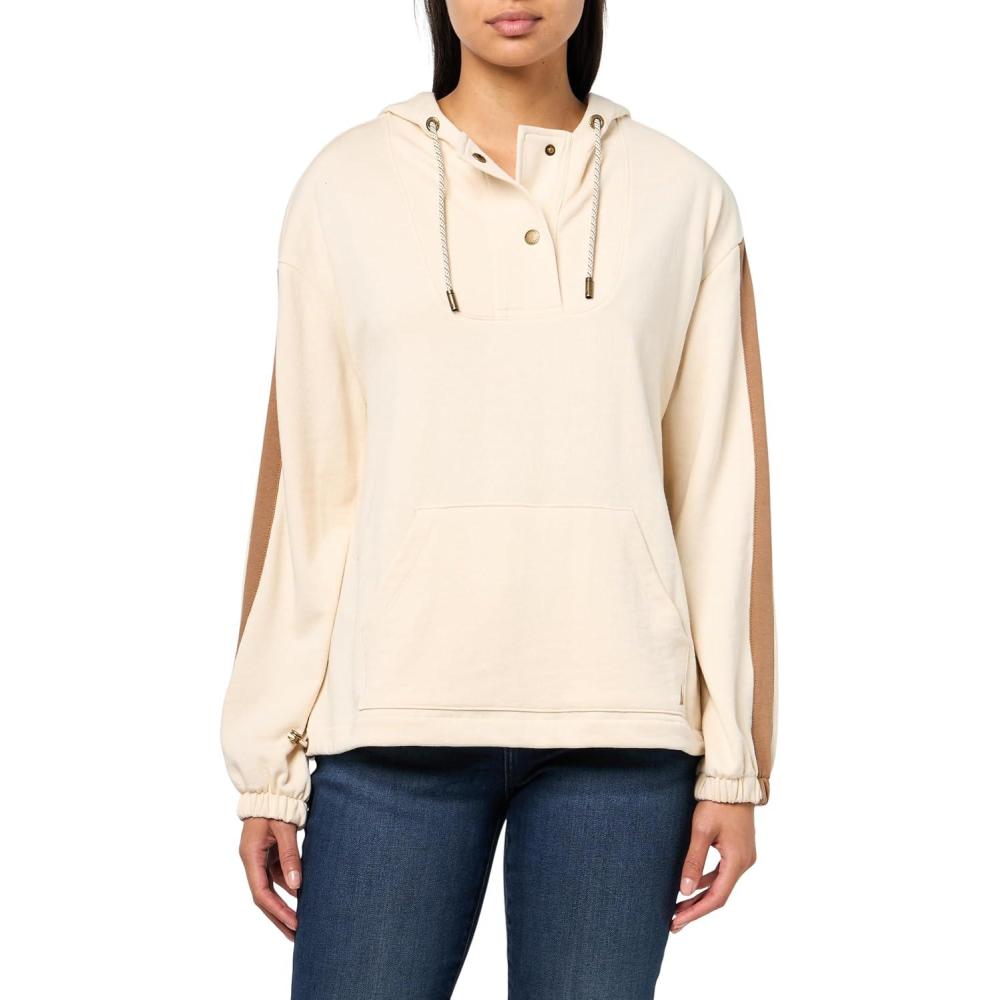imageNautica Womens Sailor Hoodie Pullover SweatshirtWhite Swan