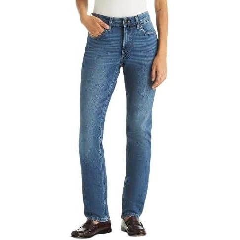imageNautica Womens Straight Leg Denim Mid Rise JeanSkyway Blue