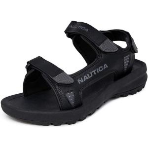 Nautica Men’s Athletic Sport Sandals – Adjustable Strap, Comfortable Open-Toe Hiking & Walking Sandals with Cushioned Sole