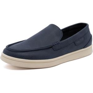 Nautica Men’s Slip-On Loafers Casual Moc Toe Sneakers Boat Shoes Slipper for Men – Lightweight & Comfortable – Derwin(Navy)