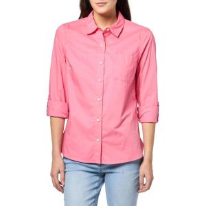 Nautica Women’s Button Front Long Sleeve Roll Tab Shirt(Peony)