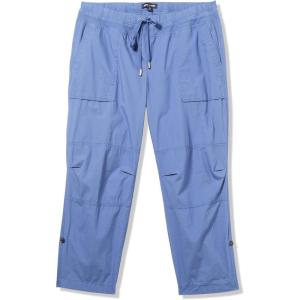 Nautica Women’s Cotton Poplin Caspian Utility Pant(Harbor Blue)