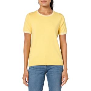 Nautica Women’s Crew Neck Solid Short Sleeve Sweater(Snapdragon Combo)