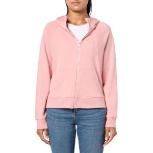 Nautica Women’s Full Zip Solid Zip Hoodie Sweatshirt(Bridal Rose)