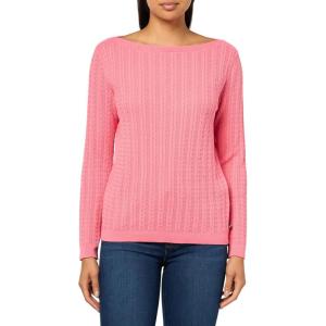 Nautica Women’s Long Sleeve Cable Boatneck Sweater(Confetti)