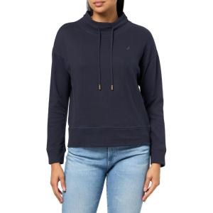 Nautica Women’s Long Sleeve Mock Neck Pullover Sweatshirt(Night Sky)