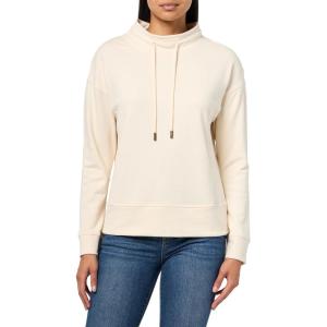 Nautica Women’s Long Sleeve Mock Neck Pullover Sweatshirt(White Swan)