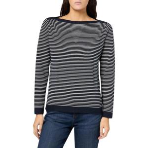 Nautica Women’s Mariner Stripe Pullover Boatneck Long Sleeve(Night Sky Multi)