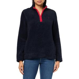 Nautica Women’s Mockneck Fleece Sweater Pullover(Night Sky)
