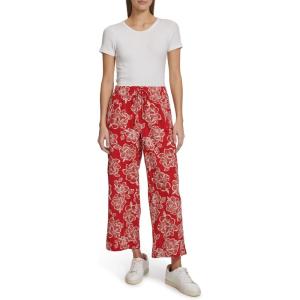 Nautica Women’s Pull on Pant Floral Print Pullon Pants(Samba Multi)
