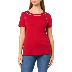 Nautica Women’s Short Sleeve Crewneck T-Shirt(Haute Red)
