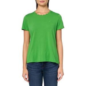 Nautica Women’s Solid Short Sleeve Crew Neckline T-Shirt(New Leaf)