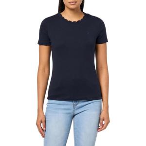 Nautica Women’s Solid Short Sleeve Crew Neckline T-Shirt(Night Sky)