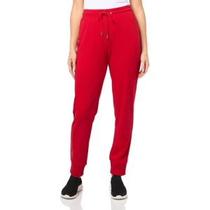 Nautica Women’s Solid Soft Jogger Hotfix Sweatpants(Haute Red)