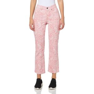 Nautica Women’s Straight Ankle Paisley Bay Straight Ankle Pants(Bridal Rose/ Bright White)